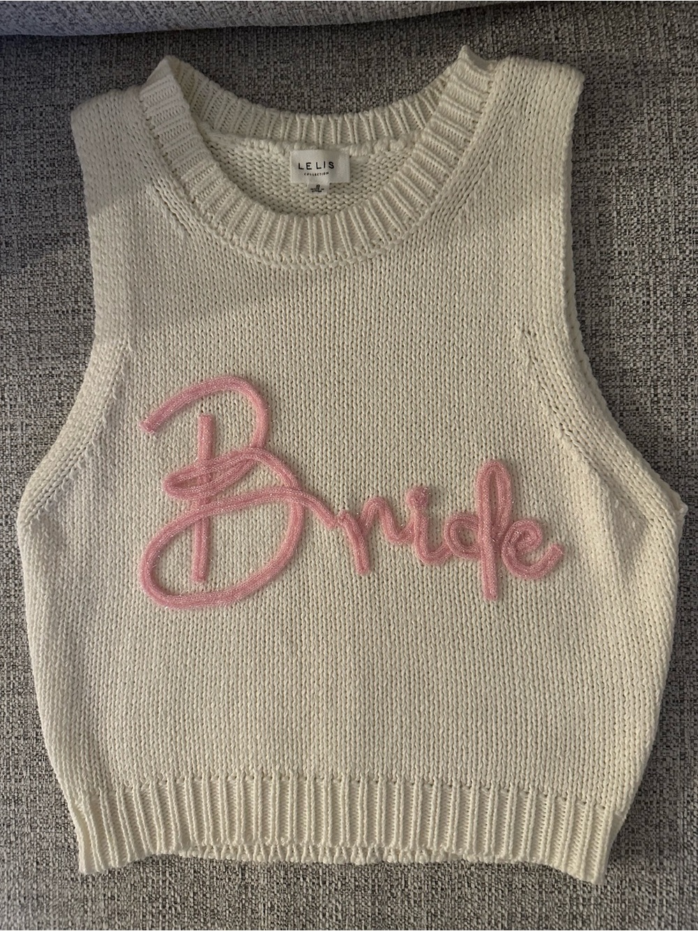 “Bride” Sweater Tank